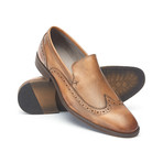 Out Wingtip Loafer // Camel (US: 11.5)