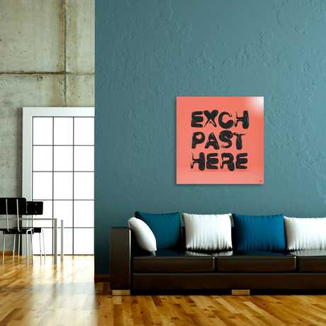 Exch // Stretched Canvas (16"W x 16"H x 1.5"D)