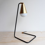 Signature Steel and Brass Desk Lamp