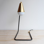 Signature Steel and Brass Desk Lamp