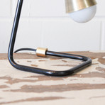 Mini Signature Steel and Brass Desk Lamp