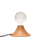 Aurora Lamp // White Oak (Edison Bulb)