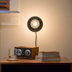 Aurora Lamp // Black Oak (Edison Bulb)