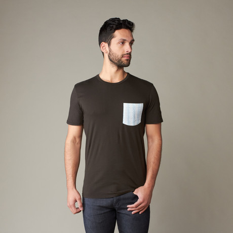 Contrast Pocket Tee // Not Quite Black (S)