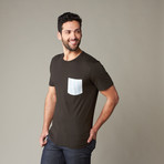 Contrast Pocket Tee // Not Quite Black (M)