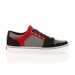 Cesario Lo XVI Low Top // Black + Grey + Red (US: 8.5)