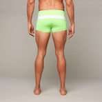 Ibiza Colorblock Swim Brief // Lime/White (XS)