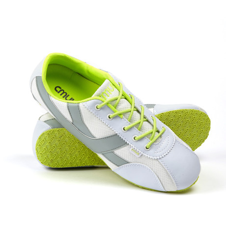 CMUK Shoes // Docklands Sneaker // Grey + Lime (Euro: 36)