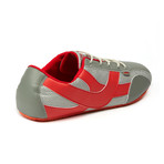 Roma Rossa Sneaker // Grey + Red (Euro: 37)