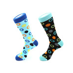 Circle Drop Out Sock Pack // Set of 2