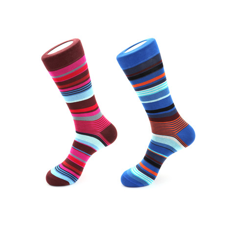 Random Stripe Sock Pack // Set of 2