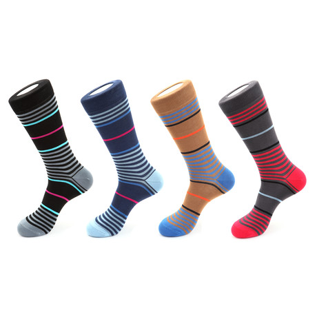 Standard Strip Sock Pack // Set of 4