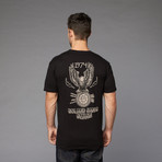 74 Eagle Tee // Black (L)