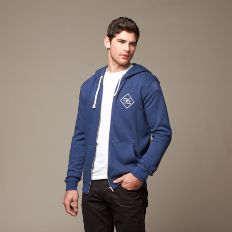 Pure Juice Triblend Hoodie // Insignia Blue (XS)