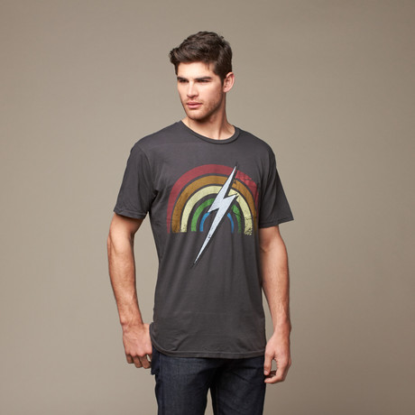 Rainbow Pocket Tee // Black (XS)