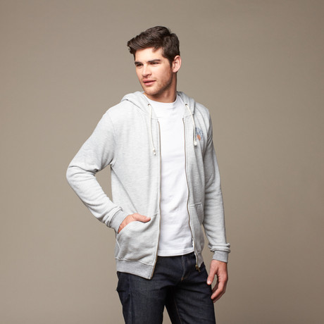 Line Up Triblend Zip Hoodie // Heather Grey (XS)