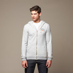 Line Up Triblend Zip Hoodie // Heather Grey (M)