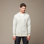 Big Bolt Zip Hoodie // Oyster (S)