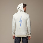 Big Bolt Zip Hoodie // Oyster (S)