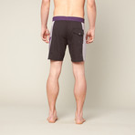 Big Wednesday Boardshort // Black + Purple (34" Waist)