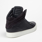 Cipher // Libertine Suede Quilted Mid-Top // Midnight  (Euro: 43)