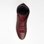 Radial Leather High-Top // Claret (Euro: 42)