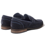 Brittania Suede Loafer // Navy (UK: 12)