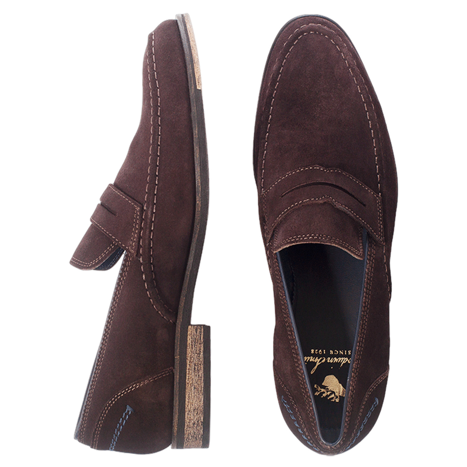 Brittania Suede Loafer // Brown (UK: 8) - Goodwin Smith - Touch of Modern