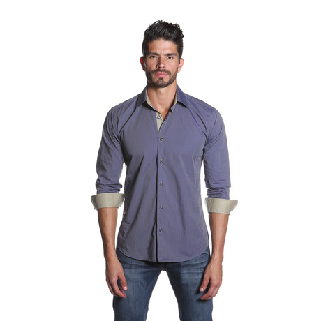 Thomas Button-Up Shirt // Blue Steel (L)