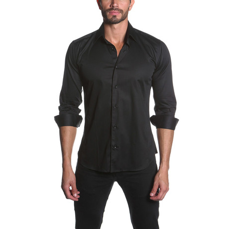 Jared Lang // THOMAS Button-Up Shirt // Black (S)