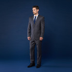 Wool Suit // Charcoal Window Pane (US: 40R / 33" Waist)