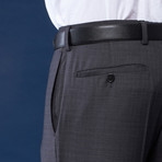 Wool 3-Piece Suit // Grey + Brown Check (US: 36S / 29" Waist)