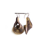 Oryx Horn Earrings (Silver & Black)