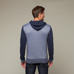 Hill Zip Hoodie // Navy (XL)