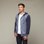 Hill Zip Hoodie // Navy (XL)