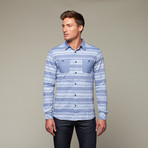 Duke Button Up // Blue (S)