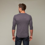 Rivers 3/4 Tee // Light Black (S)