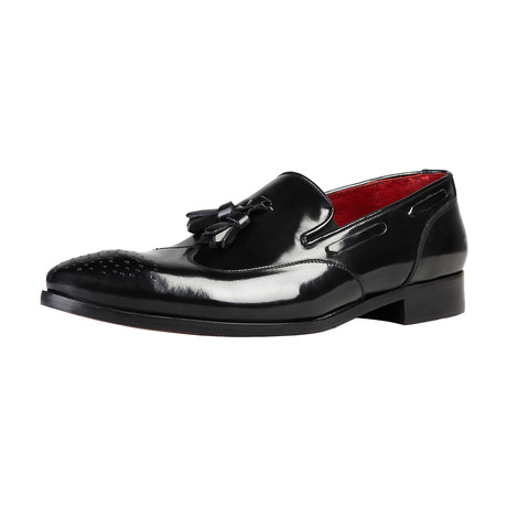 Versace 1969 Abbigliamento Sportivo // Arthur Tassel Loafer // Black  (Euro: 41)