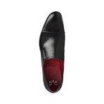 Versace 1969 Abbigliamento Sportivo // Mathieu Cap Toe Slip On // Black  (Euro: 40)