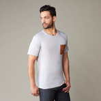 Contrast Pocket Tee // Silver (M)