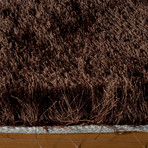 Silky Shag Rug // Brown (2'-3"L x 8'-0"W)