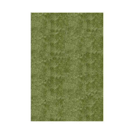 Apple Green Plush Shag Rug (3'-0"L x 5'-0"W)