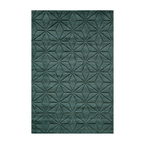 Blue Prismatic Rug (3'-6"L x 5'-6"W)