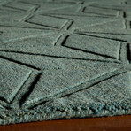 Blue Prismatic Rug (3'-6"L x 5'-6"W)