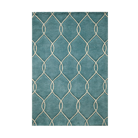 Teal Catena Rug (3'-6"L x 5'-6"W)