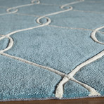 Teal Catena Rug (3'-6"L x 5'-6"W)