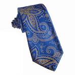 Josiah France // Silk Tie // Blue Paisley