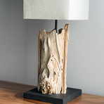 Teak Driftwood Lamp