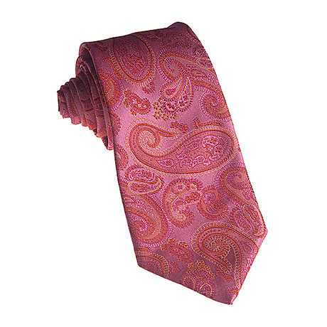 Josiah France // Silk Tie // Lilac Paisley