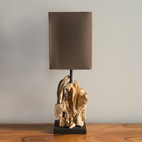 Bleached Driftwood Lamp